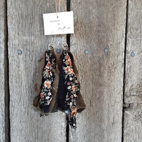 Handmade Fabric Earrings - Picture 6 of 9